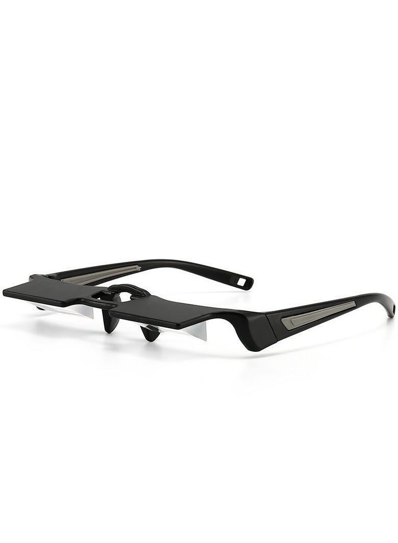 Laying Down Light Prism Glasses 90° Prism Glasses Bed Prism Spectacles Horizontal Mirror Lazy Readers Glasses Neck Relaxer for Lying Down Reading Watching TV Phone Glasses - Image 1